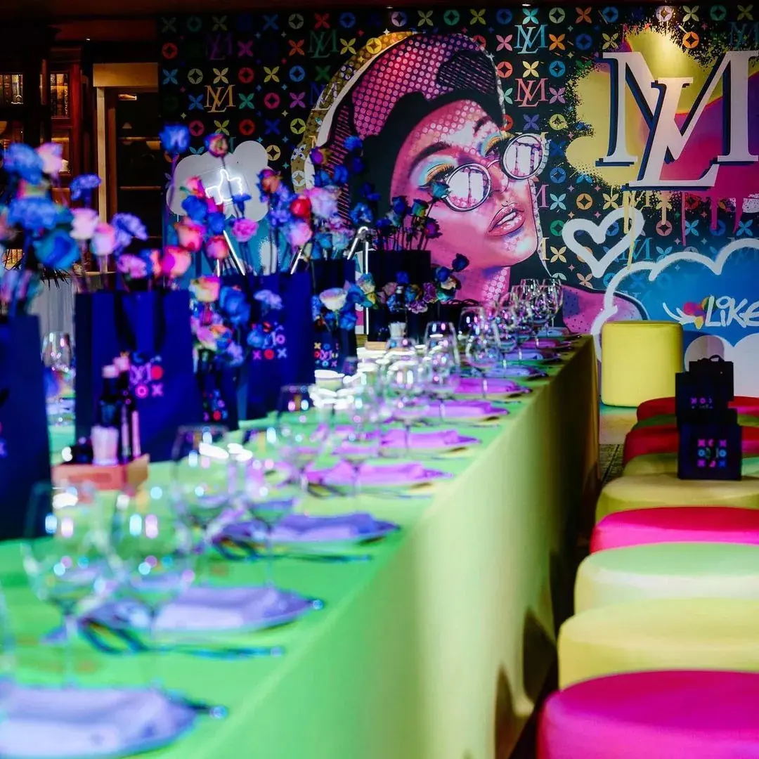 Vikiland Family Club — neon pop-art event