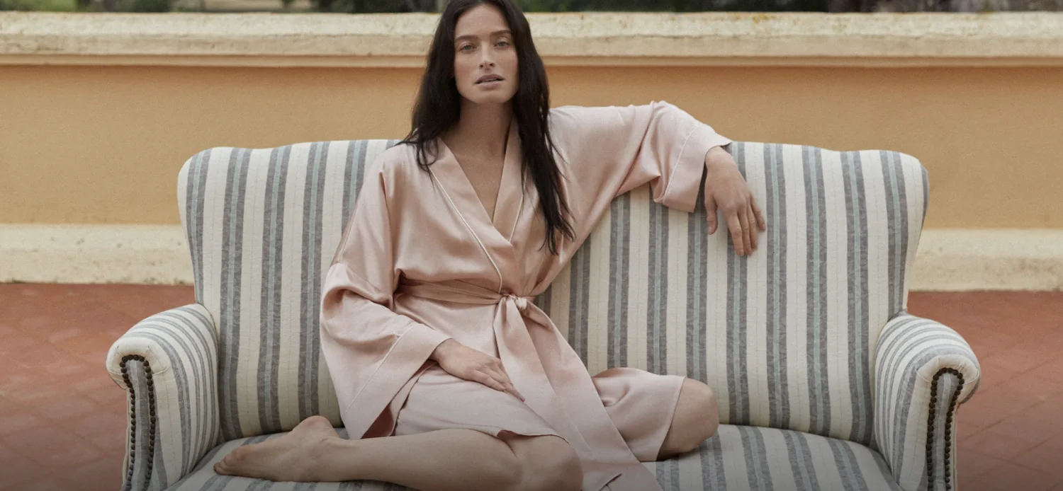 Sleep&Glow — silk pajamas campaign